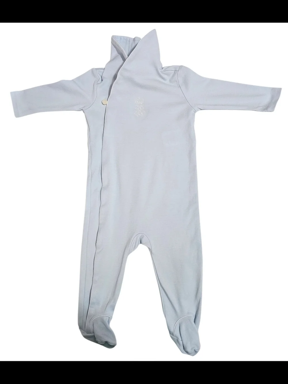 Ralph Lauren Light Blue Footed One-Piece